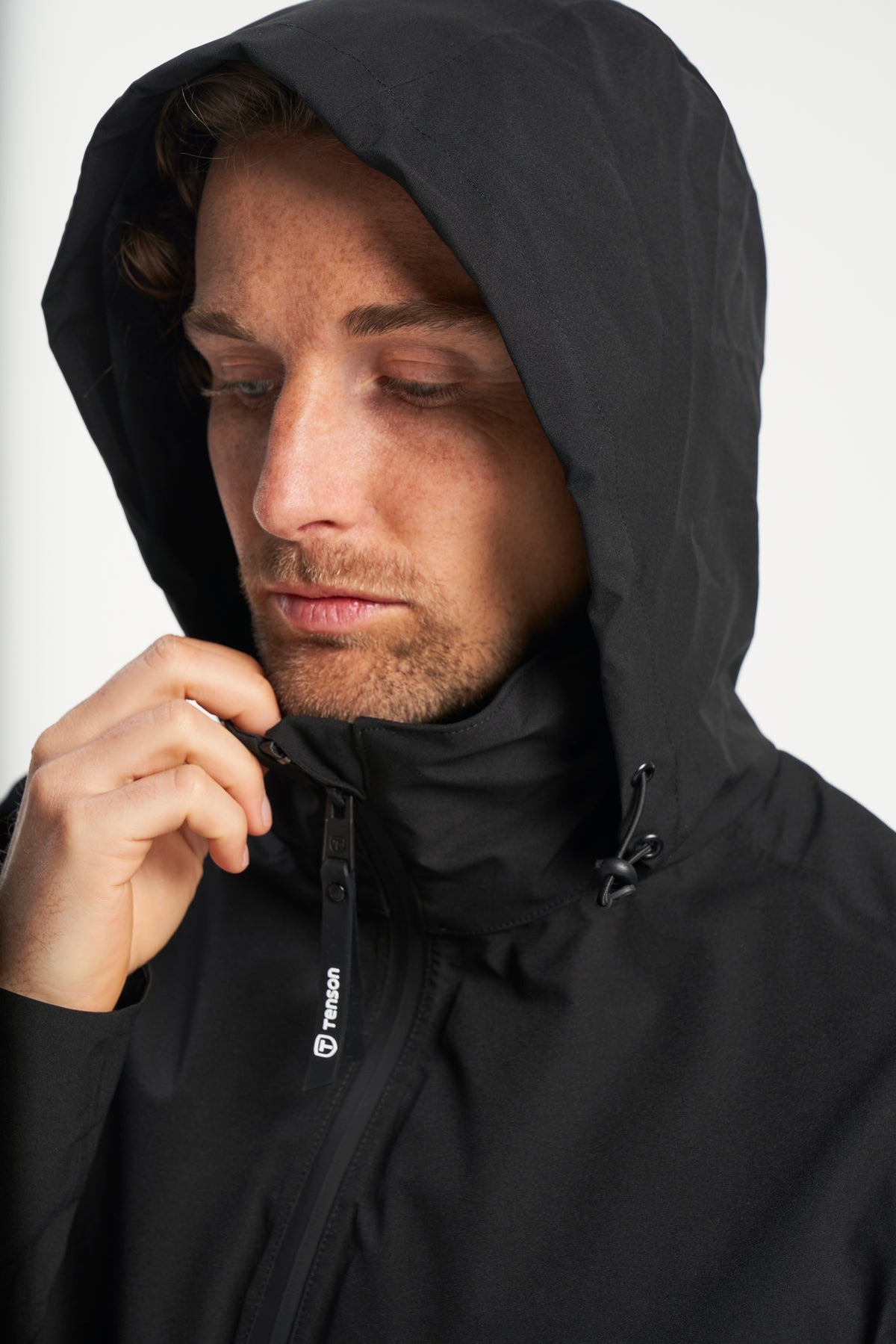 Tenson Dew Point Parka Men Schwarz, Produktansicht