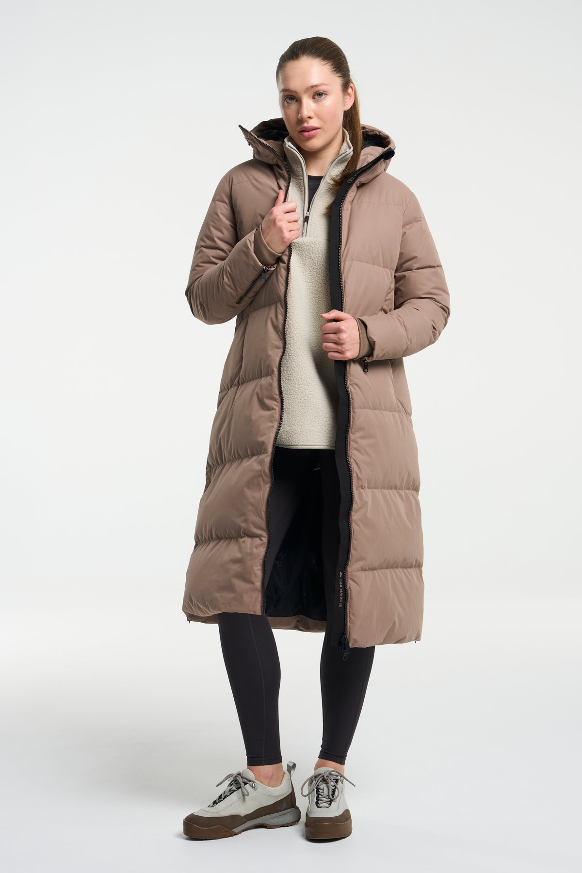 Tenson Shanna 2.0 Down Coat Women Taupe, Produktansicht