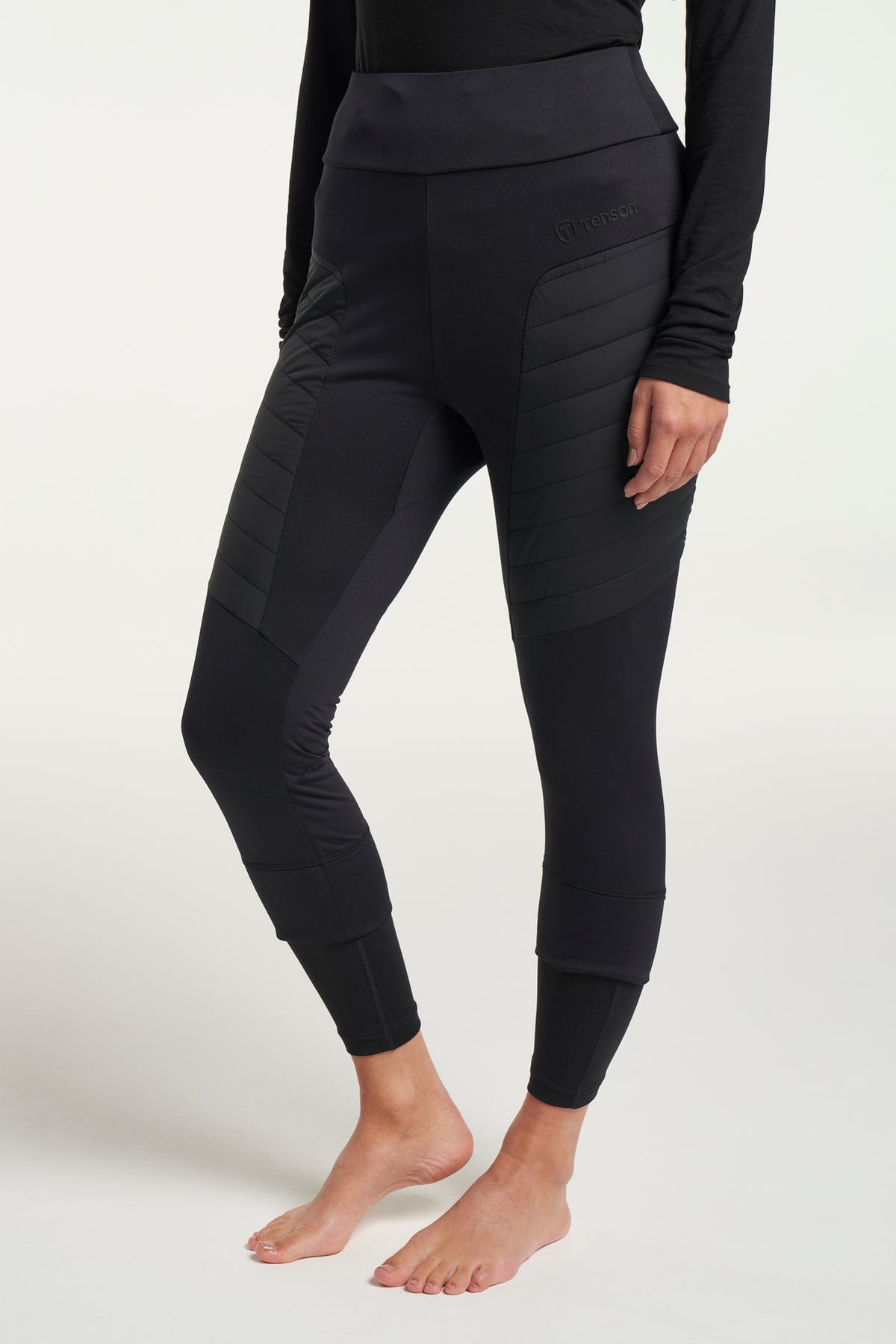 Tenson TXlite Thermal Pants Women Schwarz, Vorderansicht