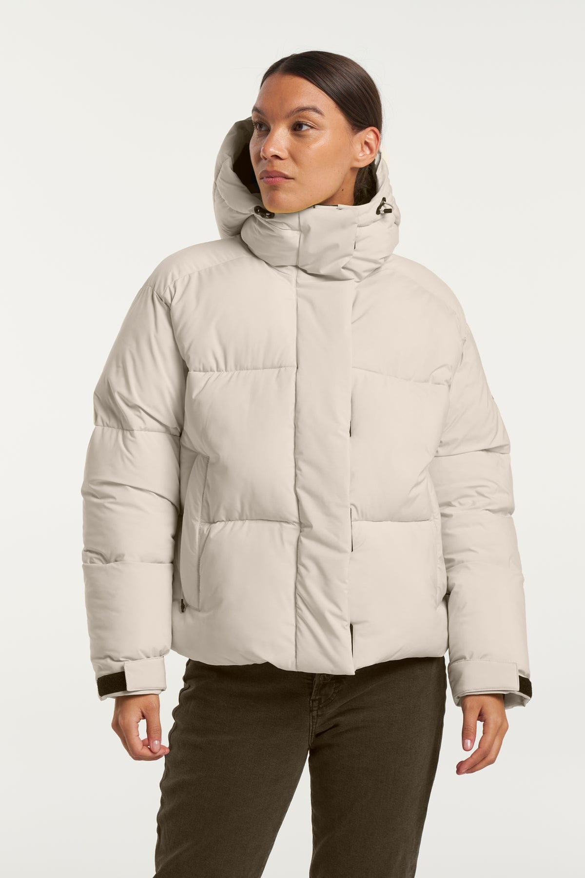 Tenson Moon Jacket Women Creme, Vorderansicht