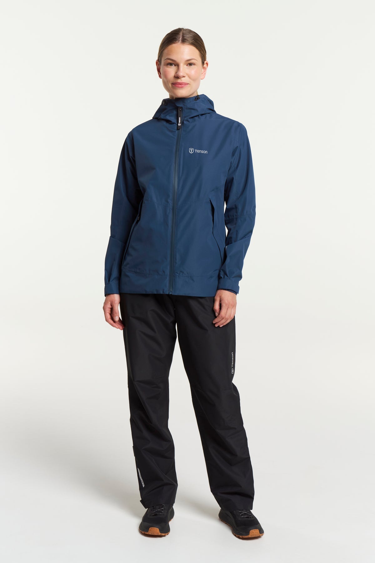 Tenson Winga Rain Jacket Women Dunkelblau, Produktansicht