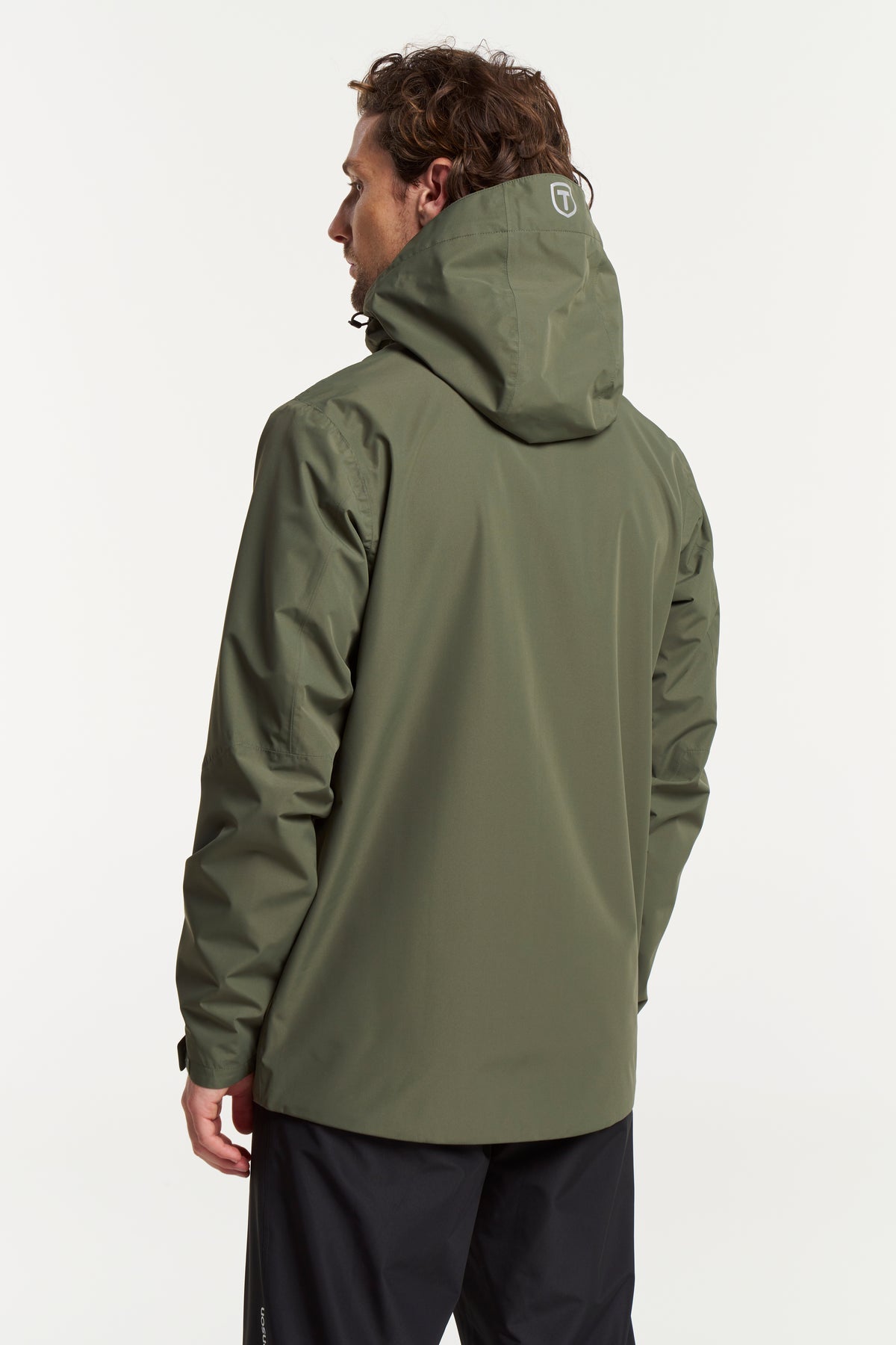 Tenson Winga Rain Jacket Men Dunkelolivgrün, Produktansicht