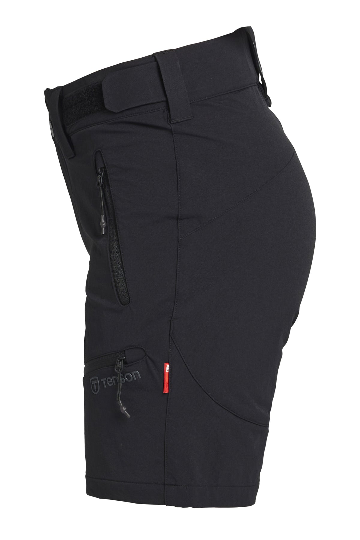 Tenson TXlite Flex Shorts Women Schwarz, Seitenansicht links