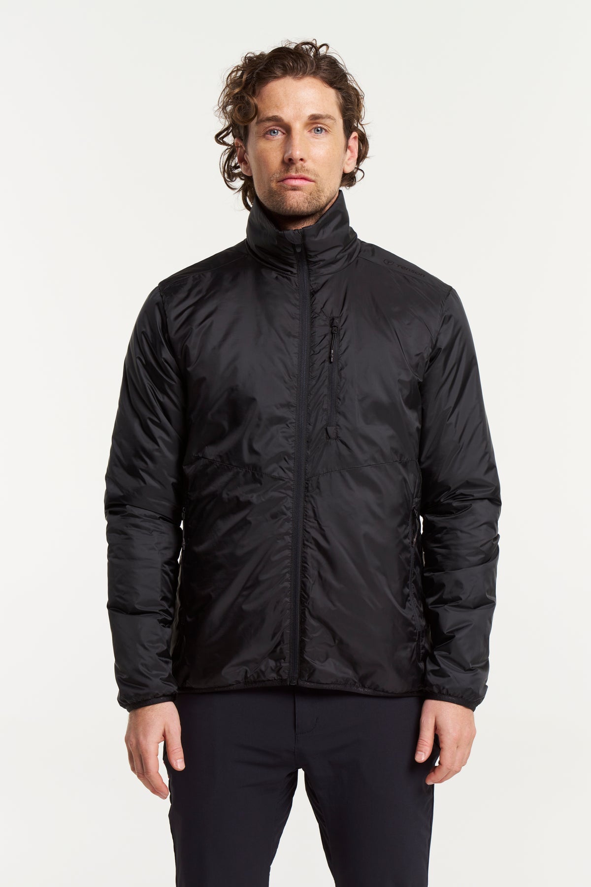 Tenson TXlite Core Puffer Jacket Men Schwarz, Vorderansicht