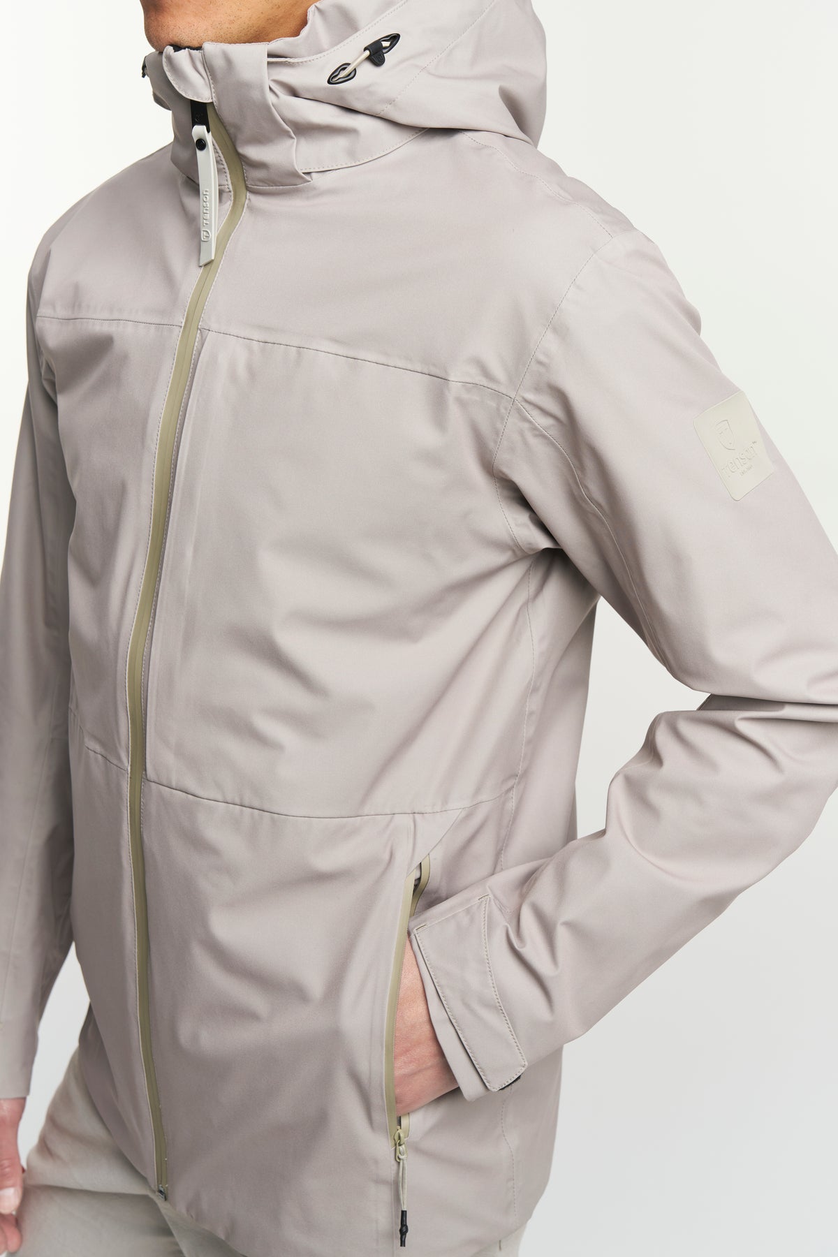 Tenson Cloudburst Jacket Men Beige, Produktansicht
