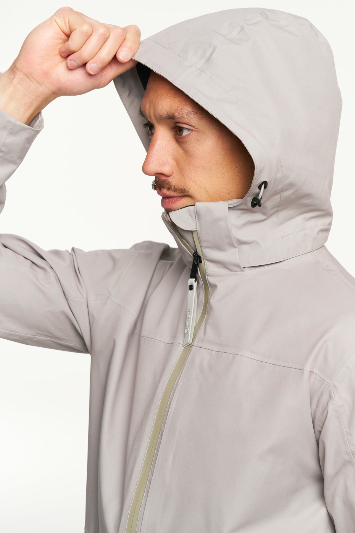 Tenson Cloudburst Jacket Men Beige, Produktansicht