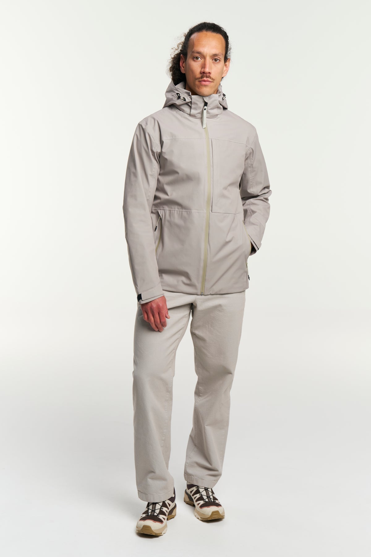 Tenson Cloudburst Jacket Men Beige, Produktansicht