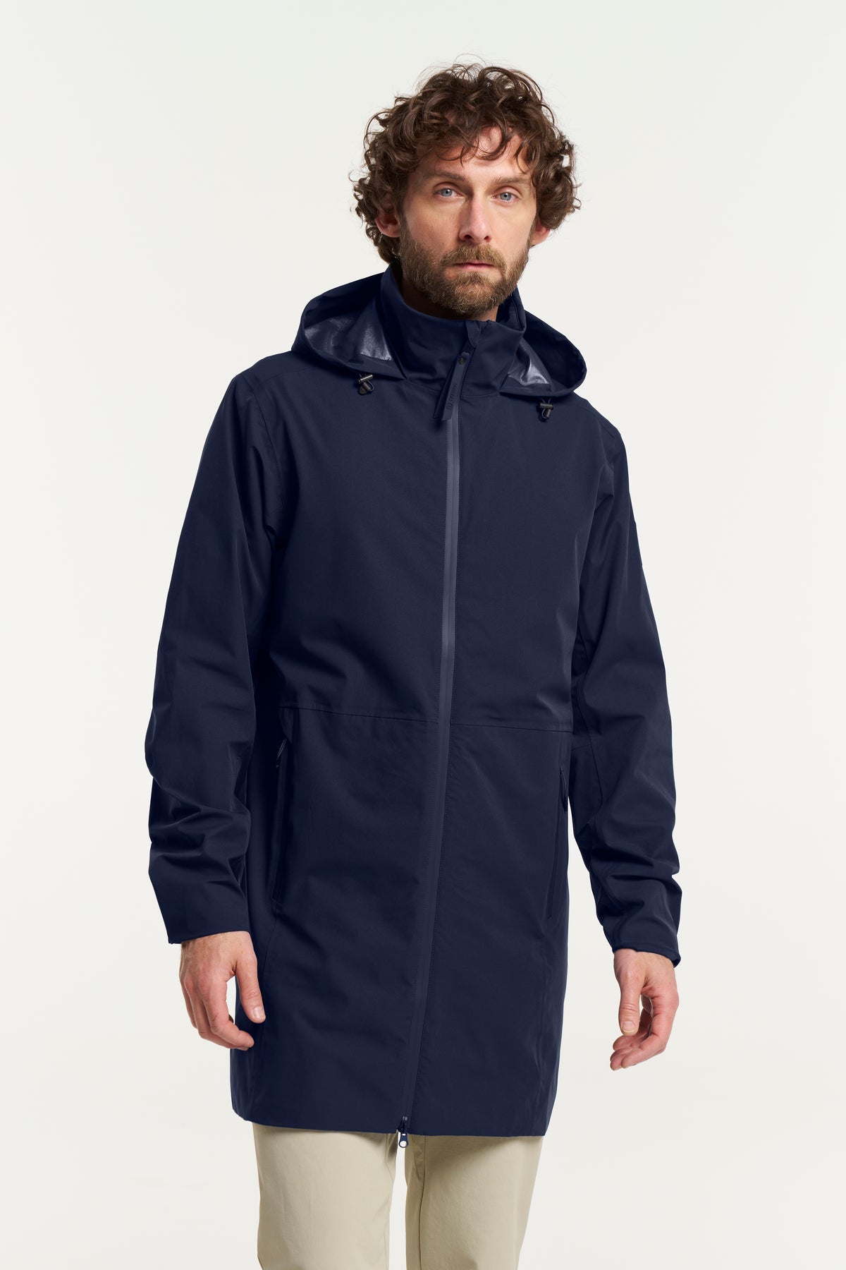 Tenson Cloudburst Coat Men Dunkelmarineblau, Vorderansicht