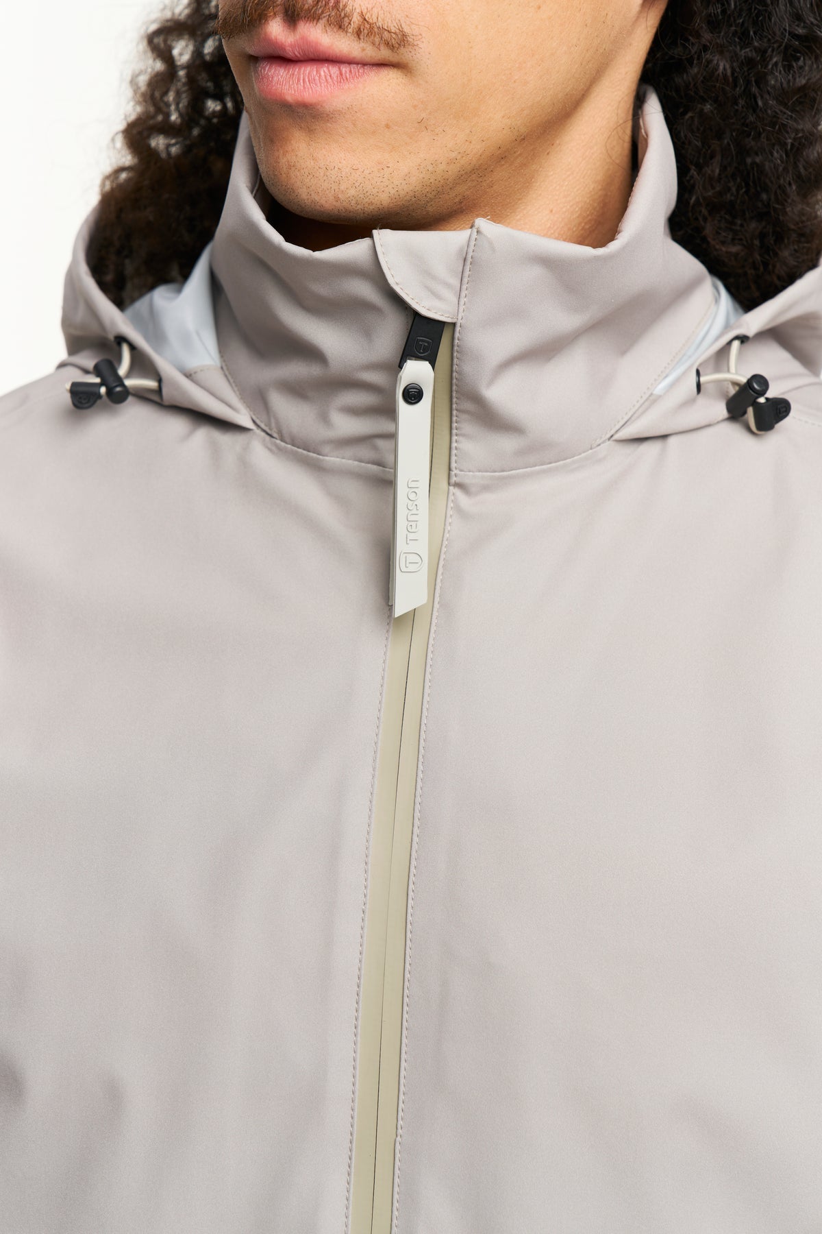 Tenson Cloudburst Coat Men Beige, Produktansicht