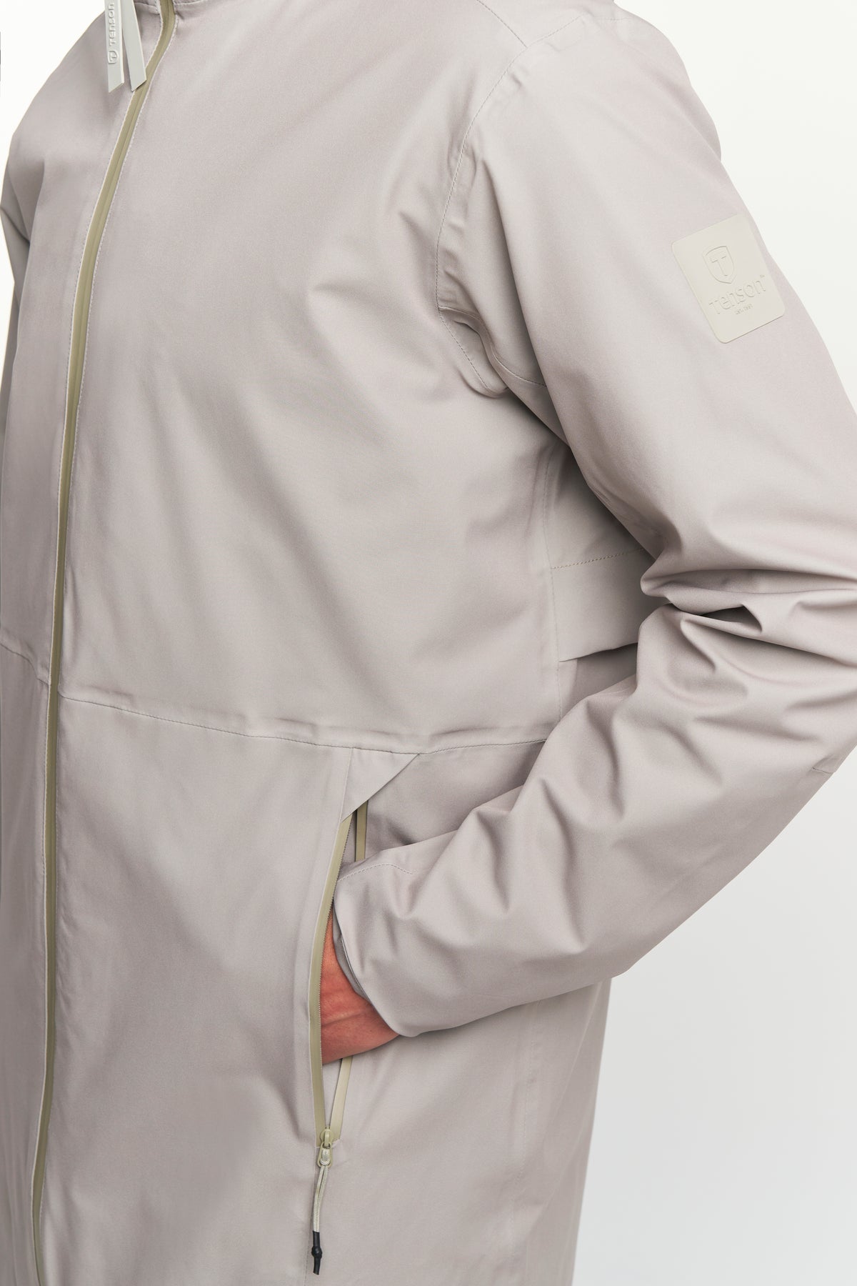 Tenson Cloudburst Coat Men Beige, Produktansicht