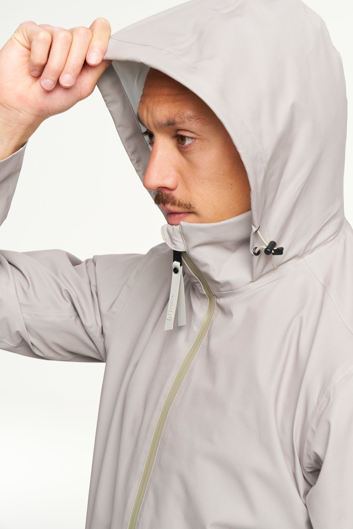 Tenson Cloudburst Coat Men Beige, Produktansicht