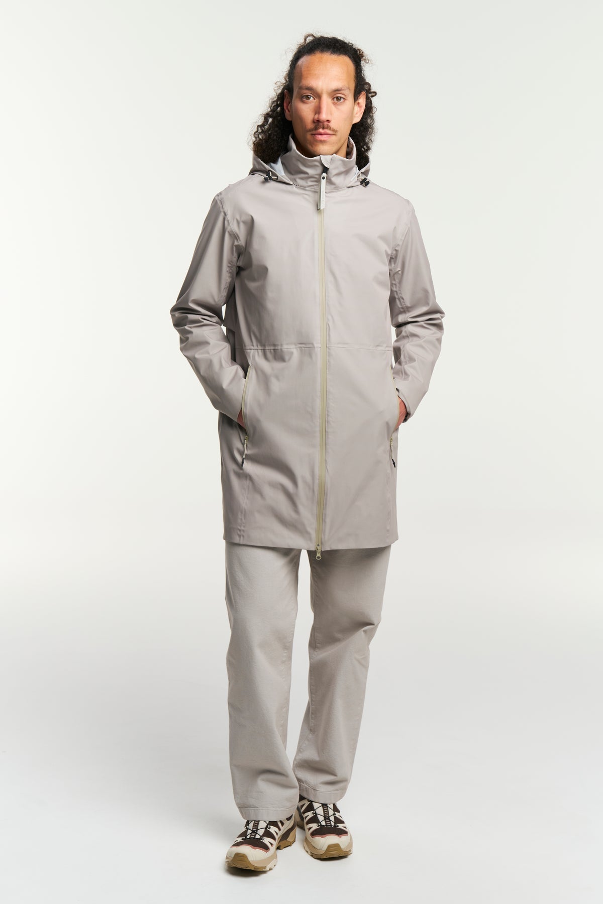 Tenson Cloudburst Coat Men Beige, Produktansicht