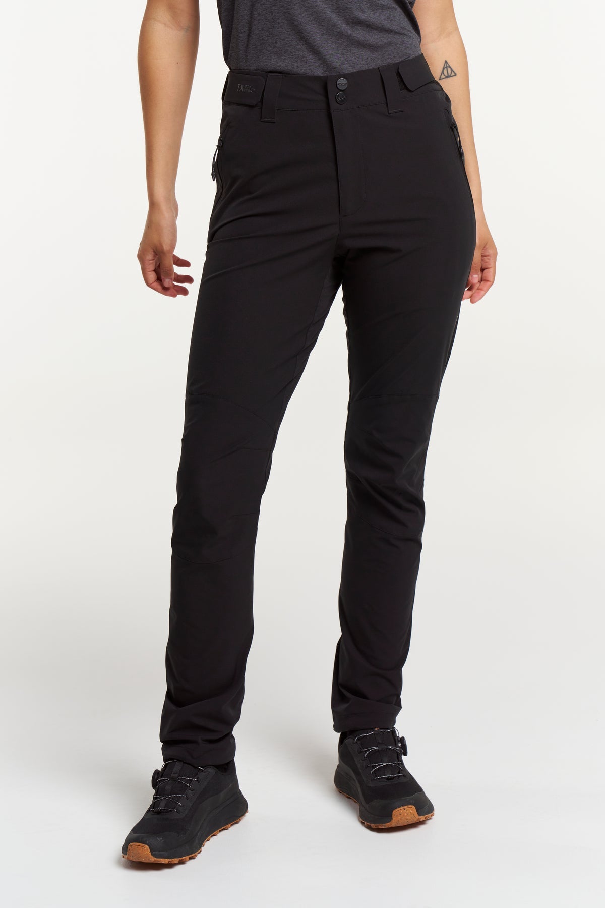 Tenson TXlite Stretch Pants Women Schwarz, Vorderansicht