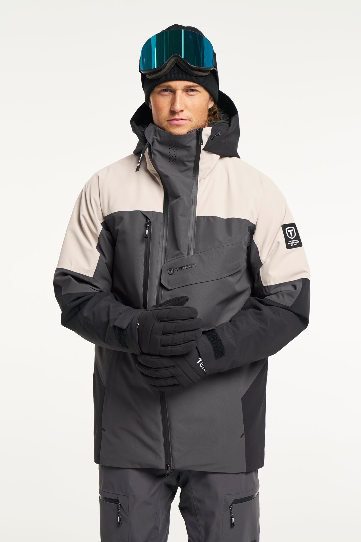 Tenson Aeron Ski Jacket Men Graugrün, Produktansicht