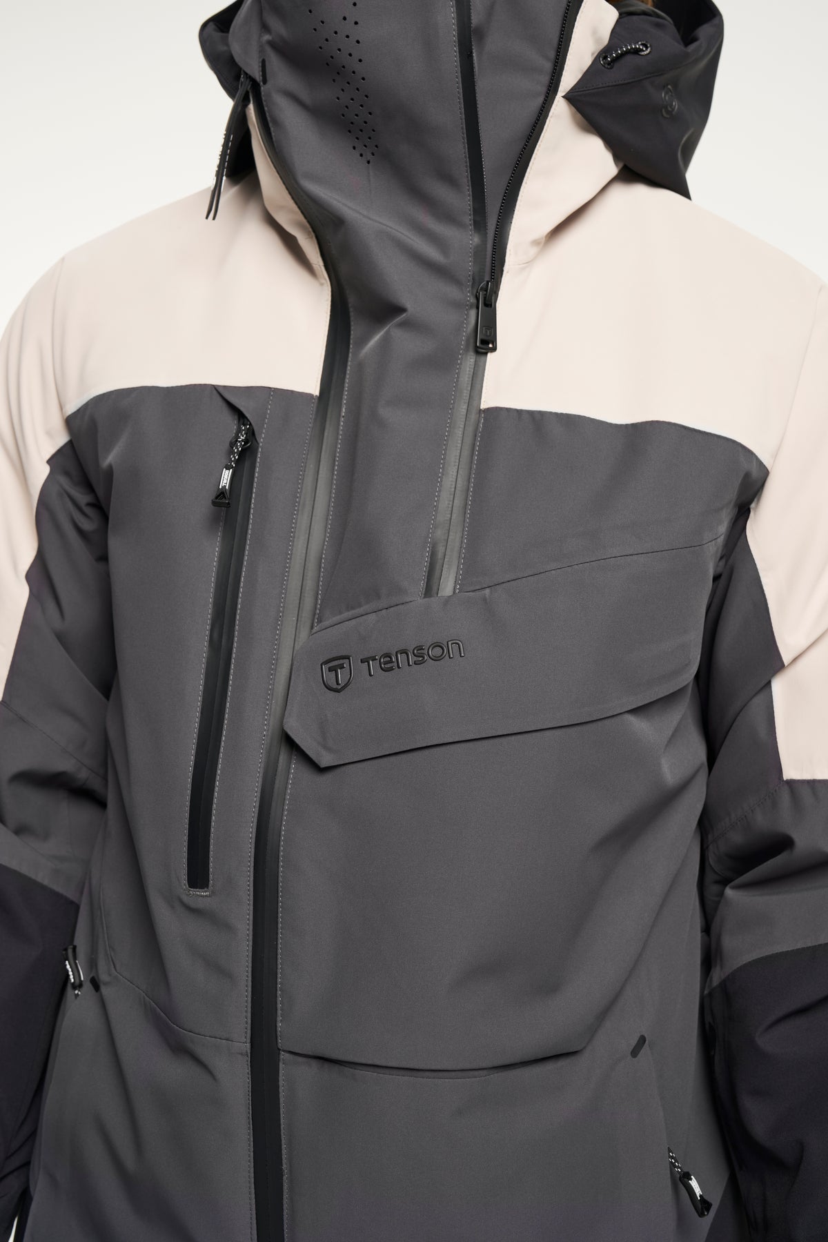 Tenson Aeron Ski Jacket Men Graugrün, Produktansicht