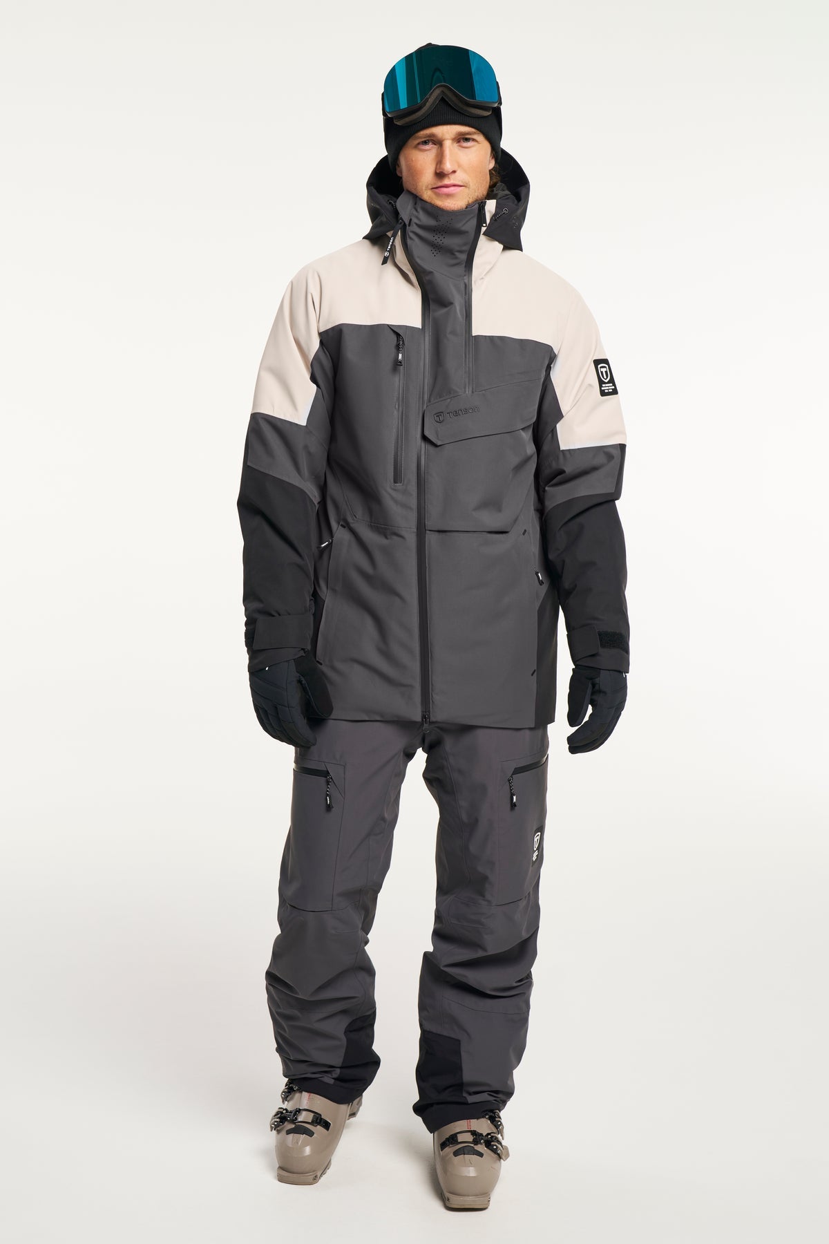 Tenson Aeron Ski Jacket Men Graugrün, Produktansicht