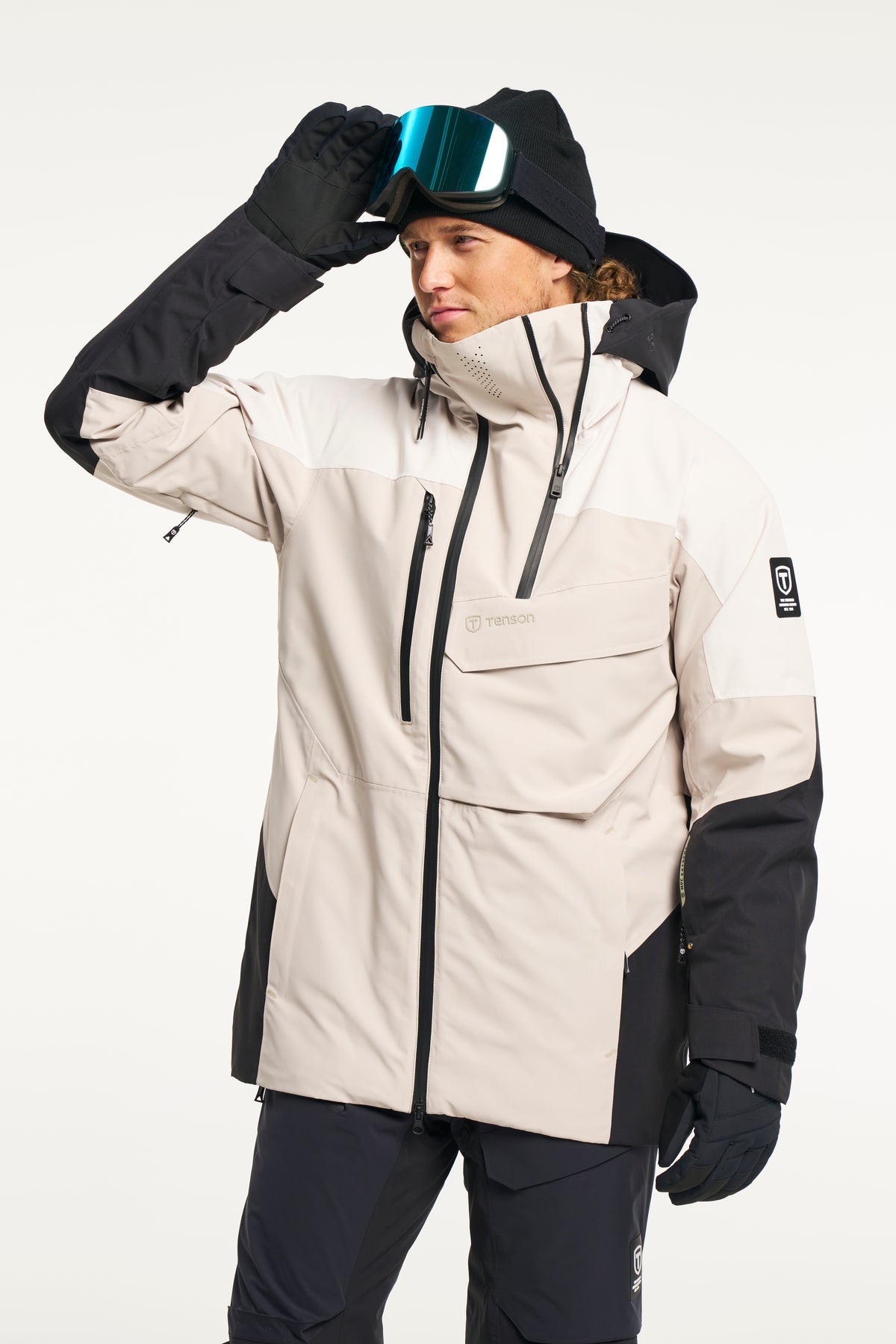 Tenson Aeron Ski Jacket Men Sand, Produktansicht