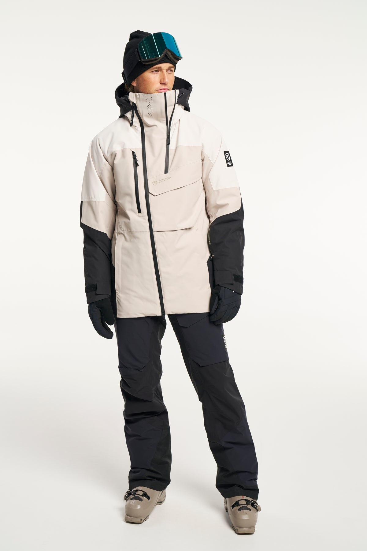 Tenson Aeron Ski Jacket Men Sand, Produktansicht