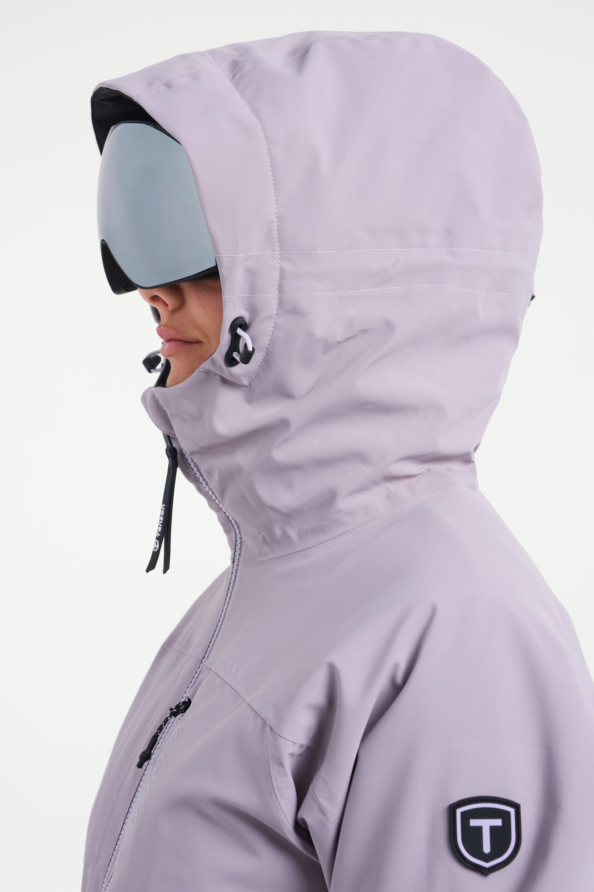 Tenson Niseko Ski Jacket Women Grey Purple, Produktansicht