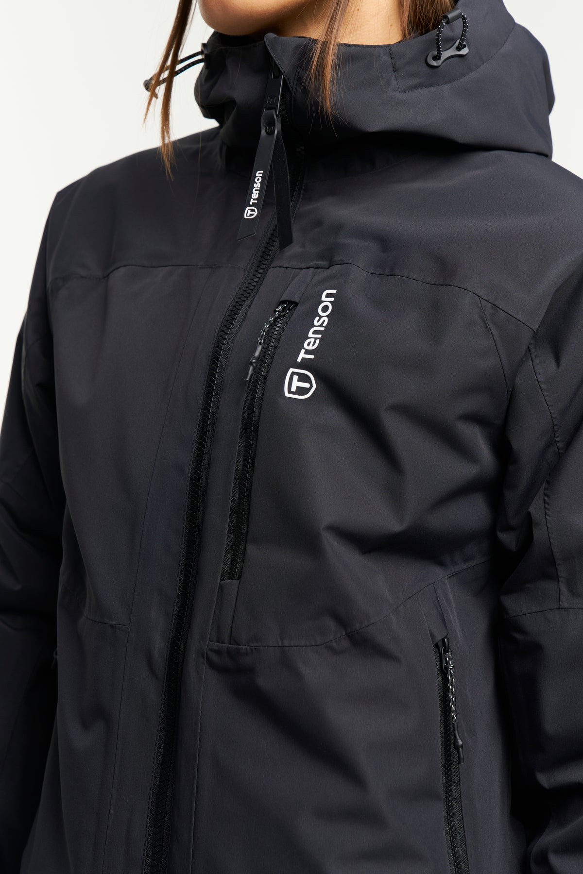 Tenson Niseko Ski Jacket Women Schwarz, Produktansicht