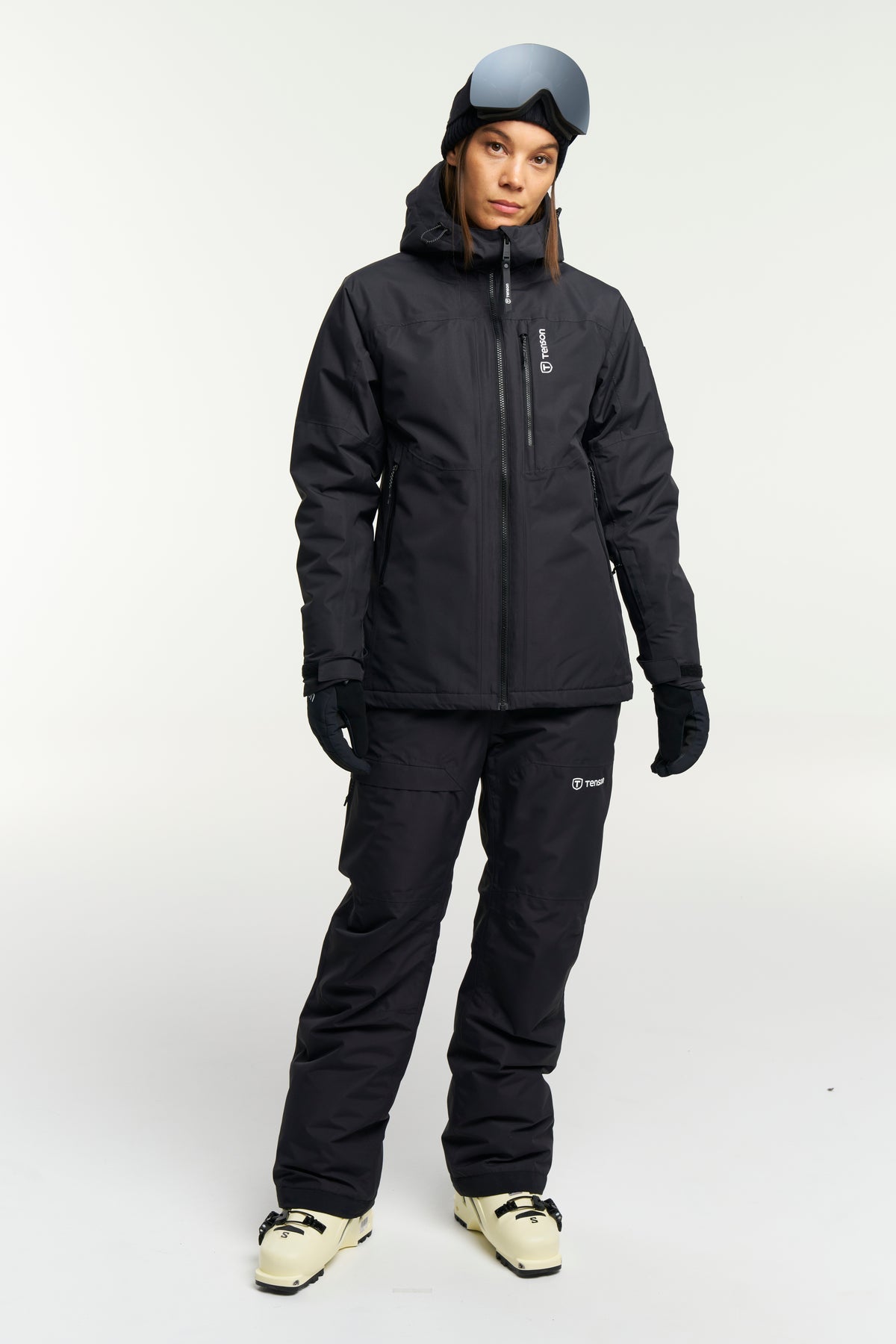 Tenson Niseko Ski Jacket Women Schwarz, Produktansicht