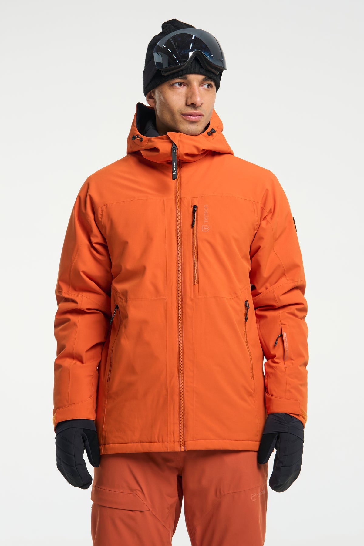 Tenson Niseko Ski Jacket Men Dunkelorange, Produktansicht