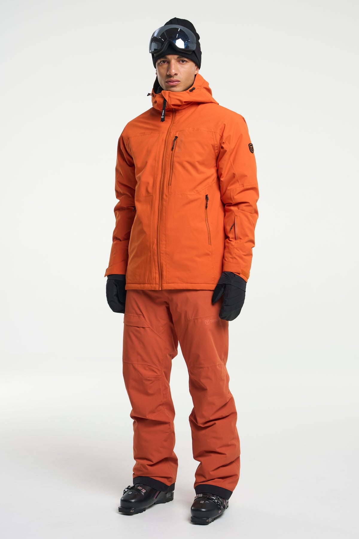 Tenson Niseko Ski Jacket Men Dunkelorange, Produktansicht