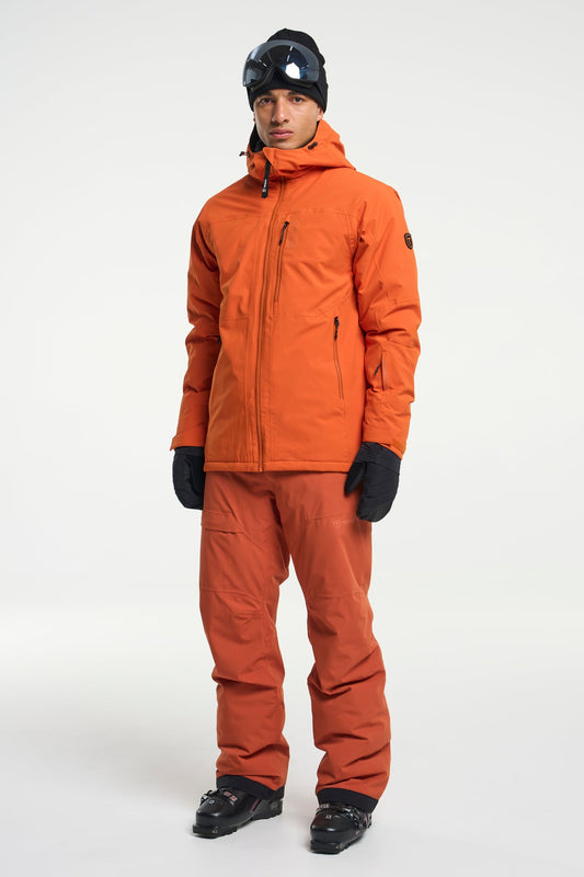 Tenson Niseko Ski Jacket Men Dunkelorange, Produktansicht