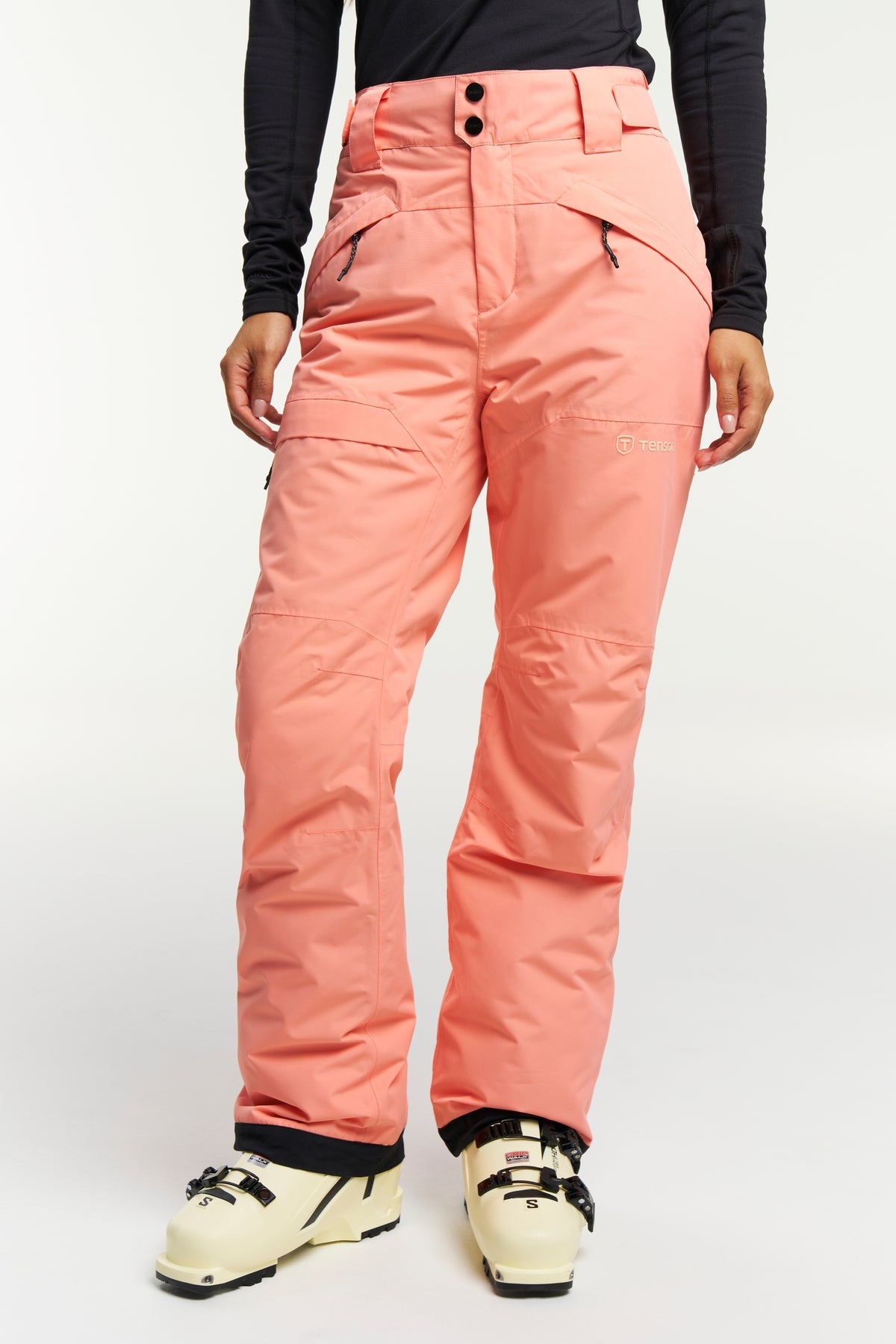 Tenson Niseko Ski Pants Women Pfirsich, Vorderansicht