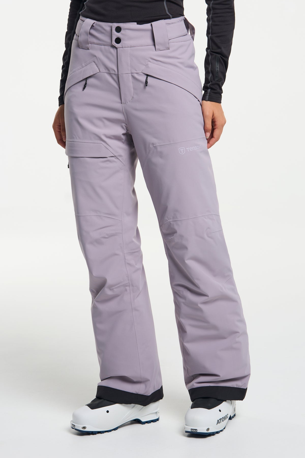 Tenson Niseko Ski Pants Women Grey Purple, Produktansicht