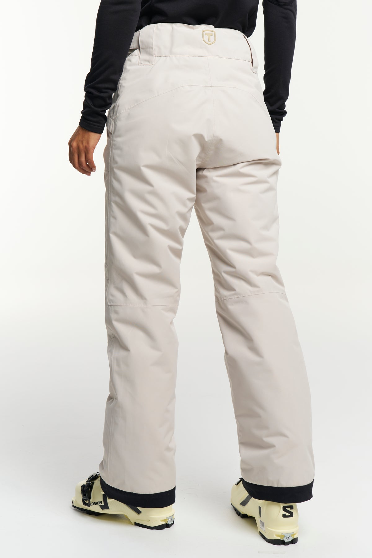 Tenson Niseko Ski Pants Women Hellbeige, Rückansicht