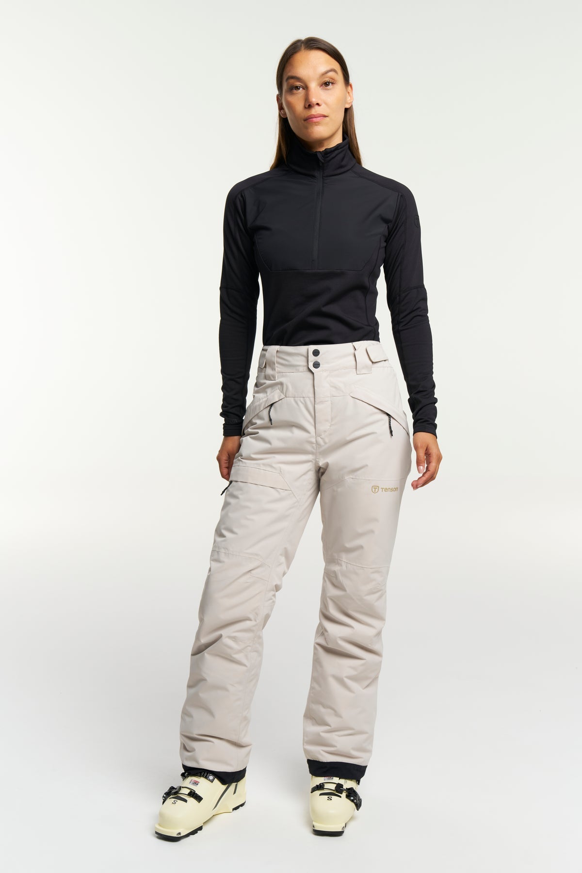 Tenson Niseko Ski Pants Women Hellbeige, Produktansicht