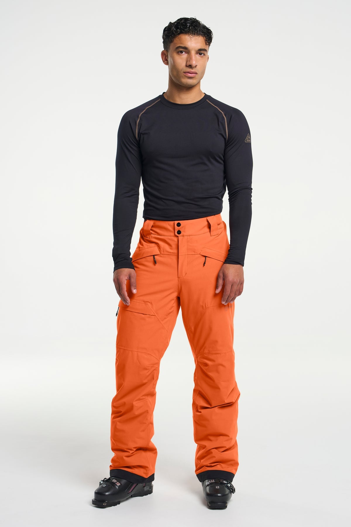 Tenson Niseko Ski Pants Men Dunkelorange, Produktansicht
