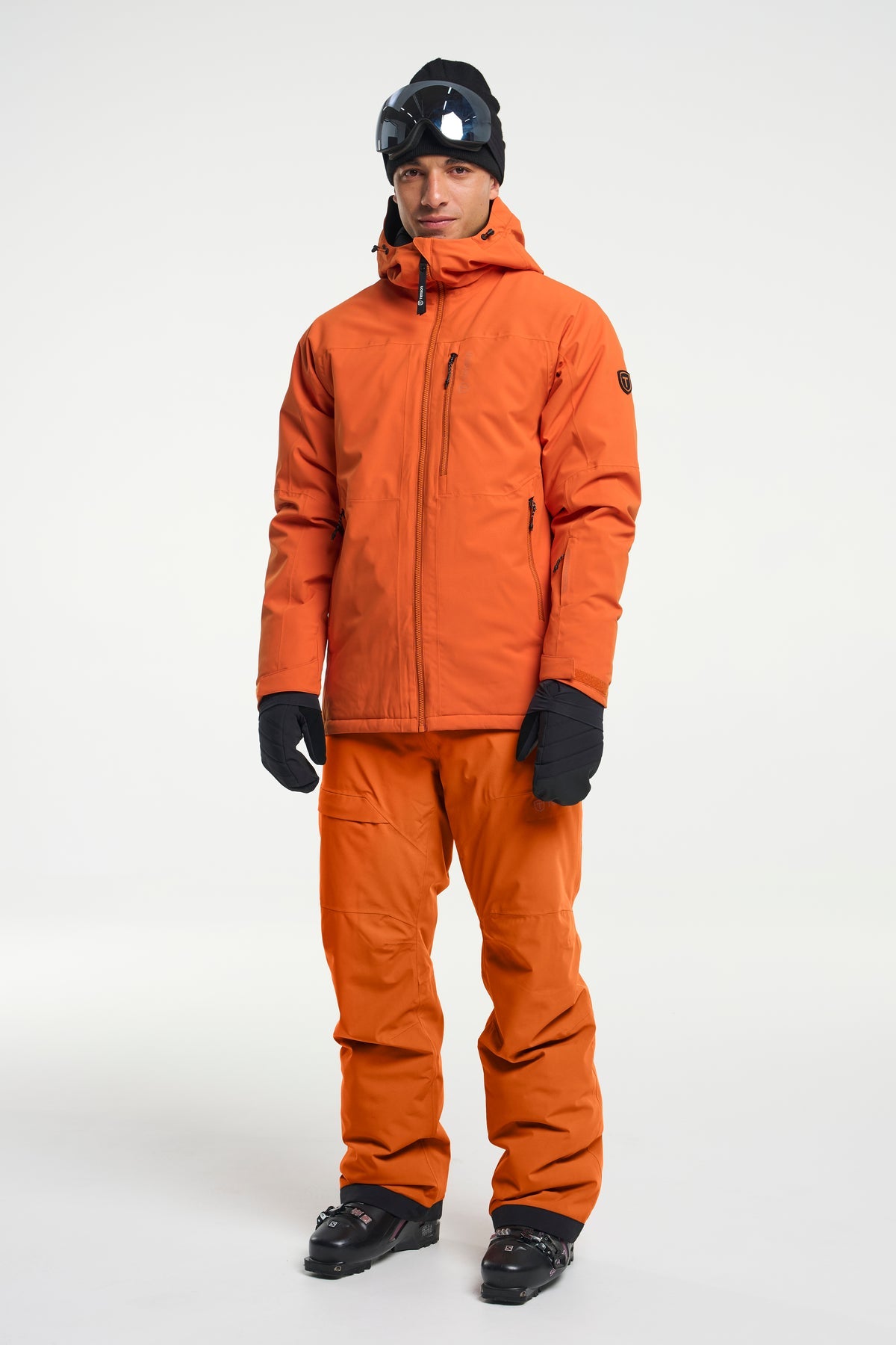 Tenson Niseko Ski Pants Men Dunkelorange, Produktansicht