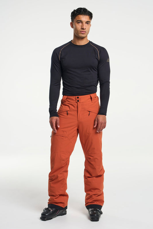 Tenson Niseko Ski Pants Men Dunkelorange, Produktansicht