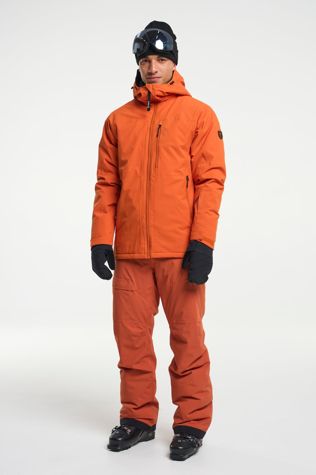 Tenson Niseko Ski Pants Men Dunkelorange, Produktansicht