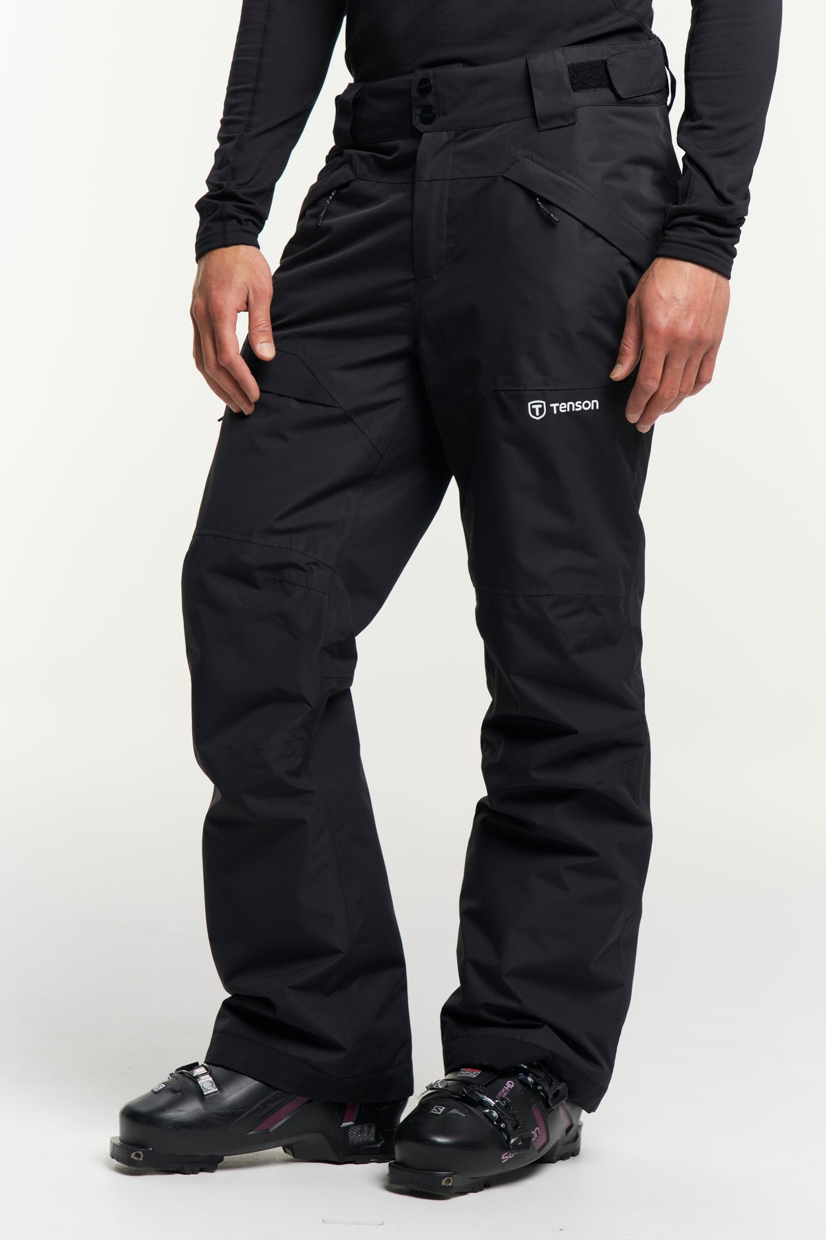 Tenson Niseko Ski Pants Men Schwarz, Vorderansicht