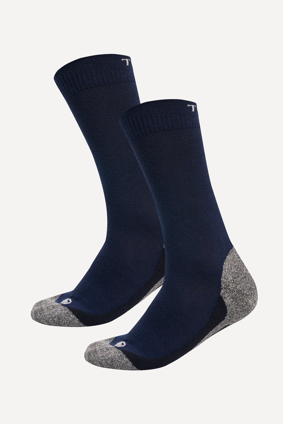 Tenson Core Hiking Crew Sock 2-Pack Unisex Dunkelmarineblau, Produktansicht