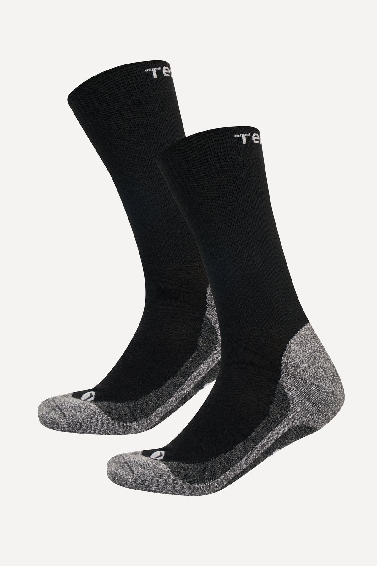 Tenson Core Hiking Crew Sock 2-Pack Unisex Schwarz, Produktansicht