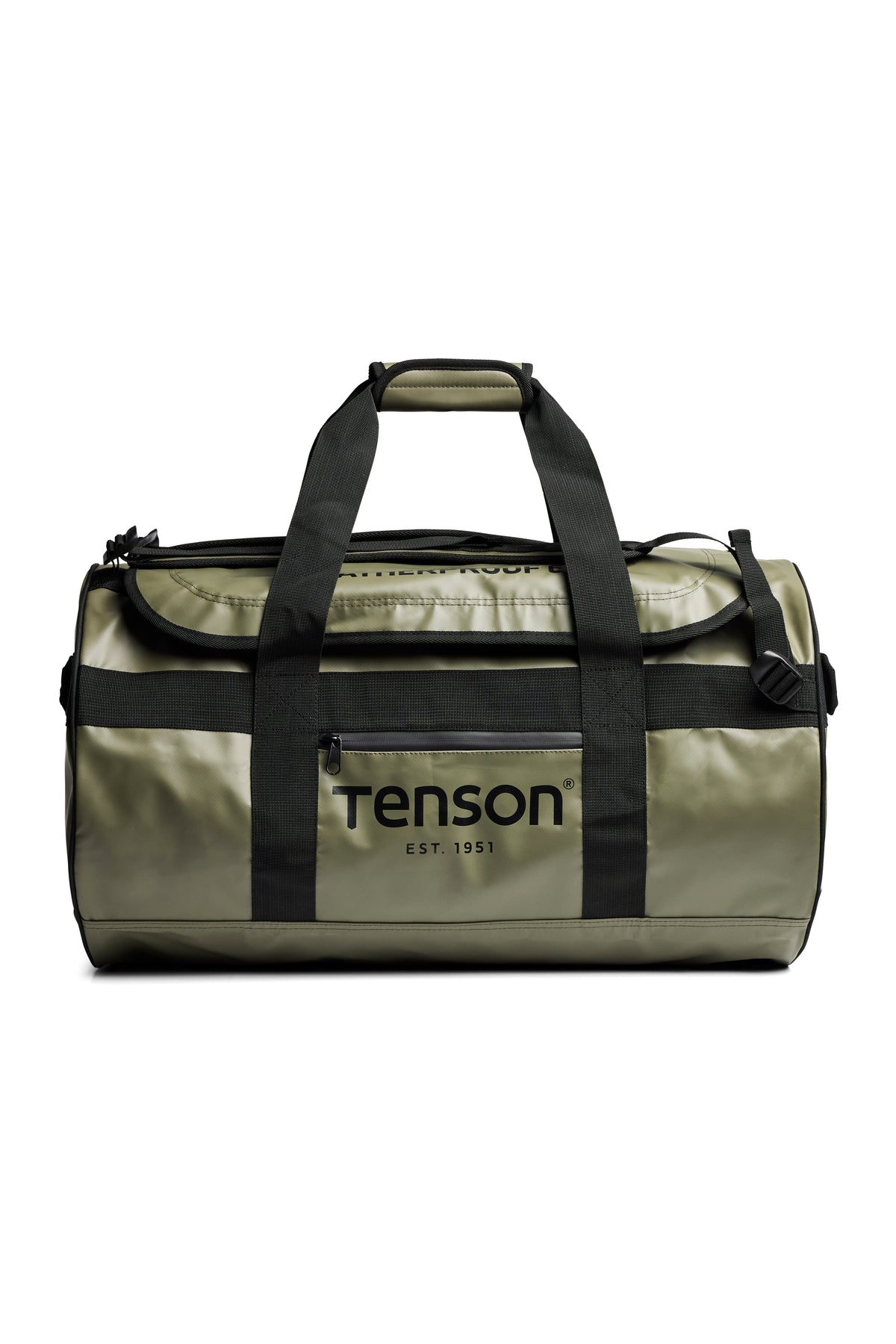 Tenson Weatherproof Duffel 65L Olivgrün, Vorderansicht