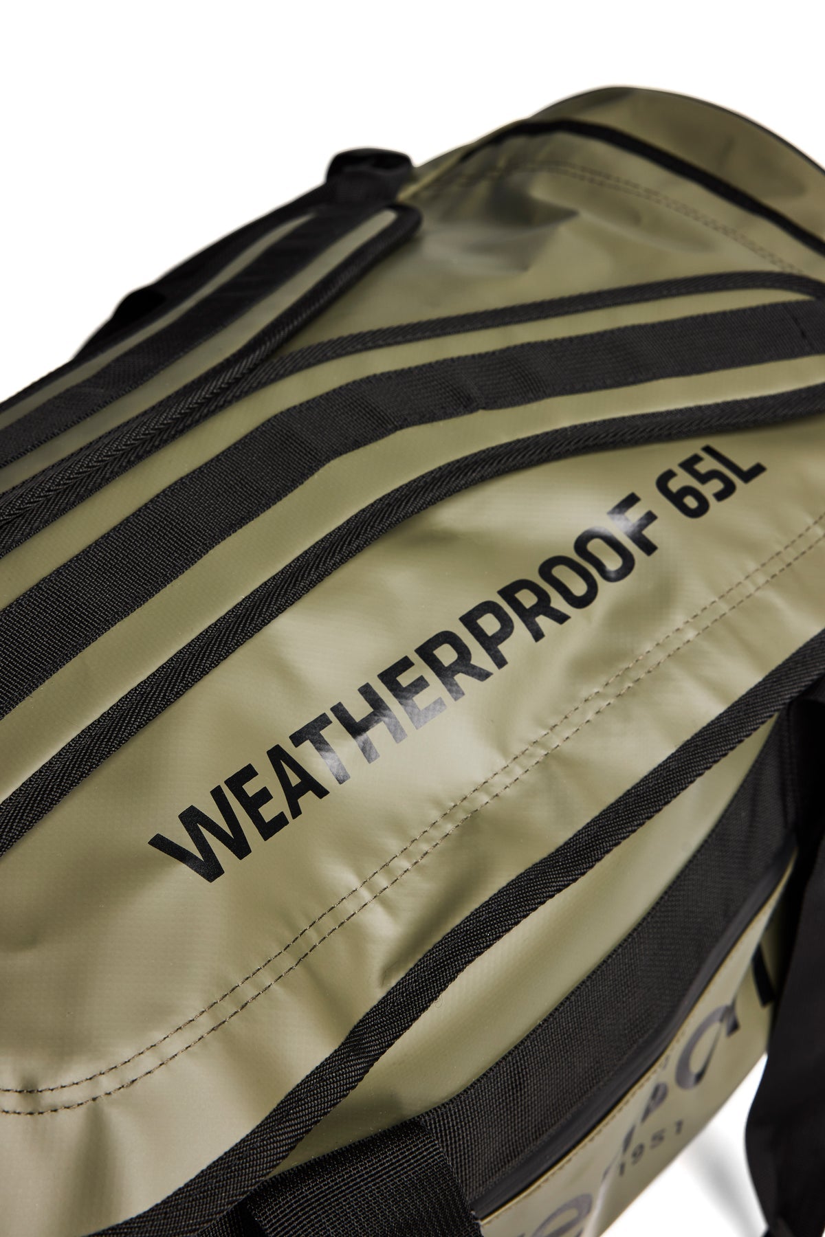 Tenson Weatherproof Duffel 65L Olivgrün, Seitenansicht rechts