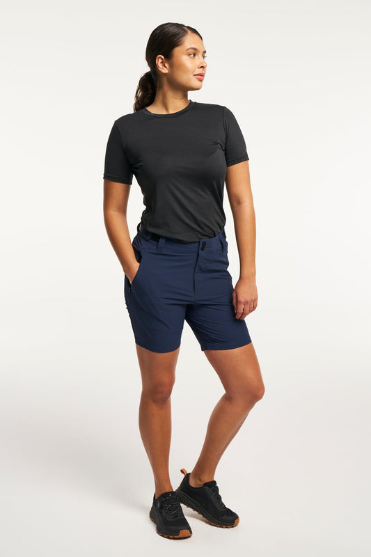 Tenson TXlite Stretch Shorts Women Dunkelmarineblau, Produktansicht
