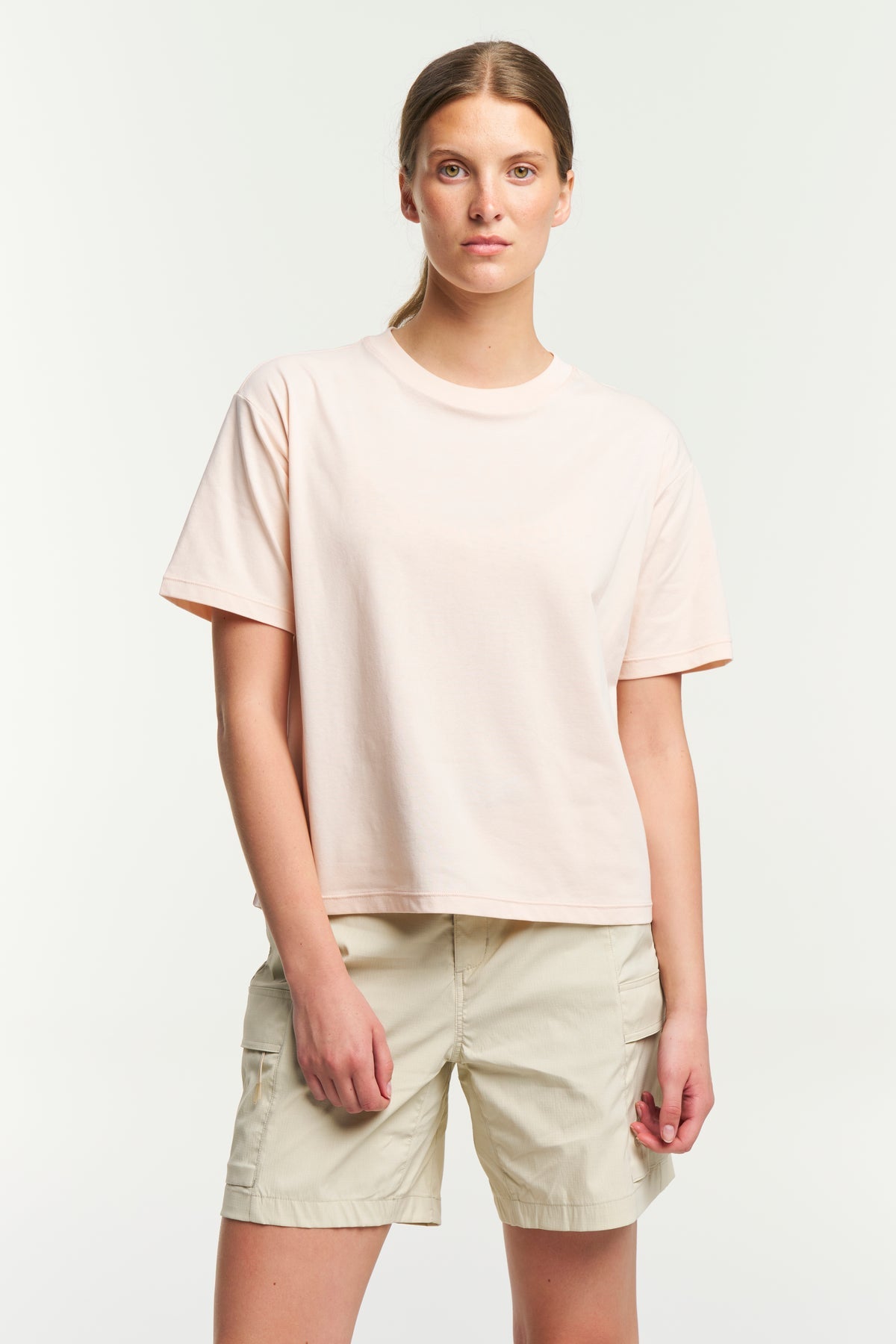 Tenson Camper Tee Women Hellrosa, Vorderansicht