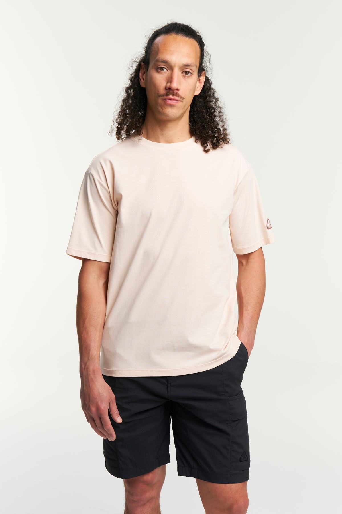 Tenson Camper Tee Men Hellrosa, Vorderansicht