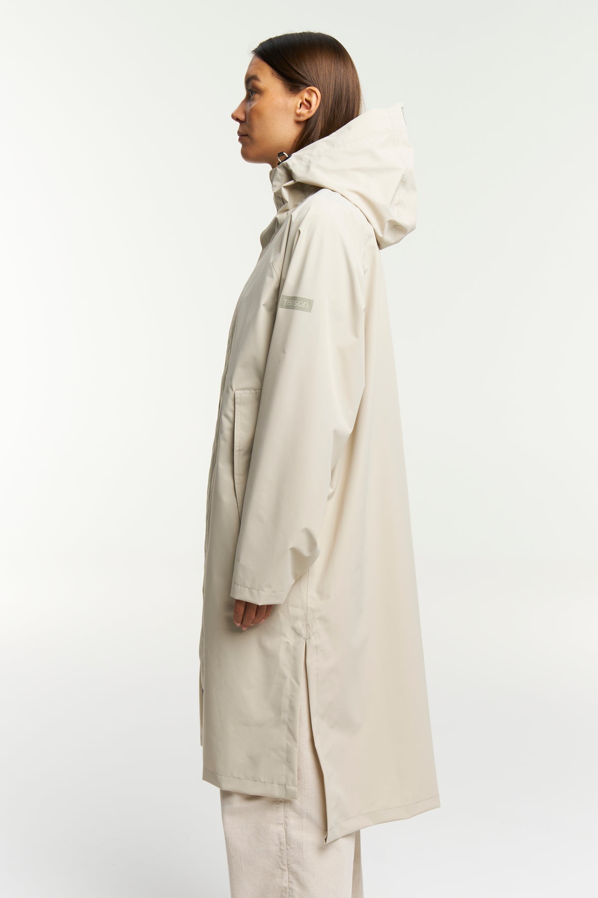 Tenson Drizzle Parka Unisex Hellbeige, Produktansicht