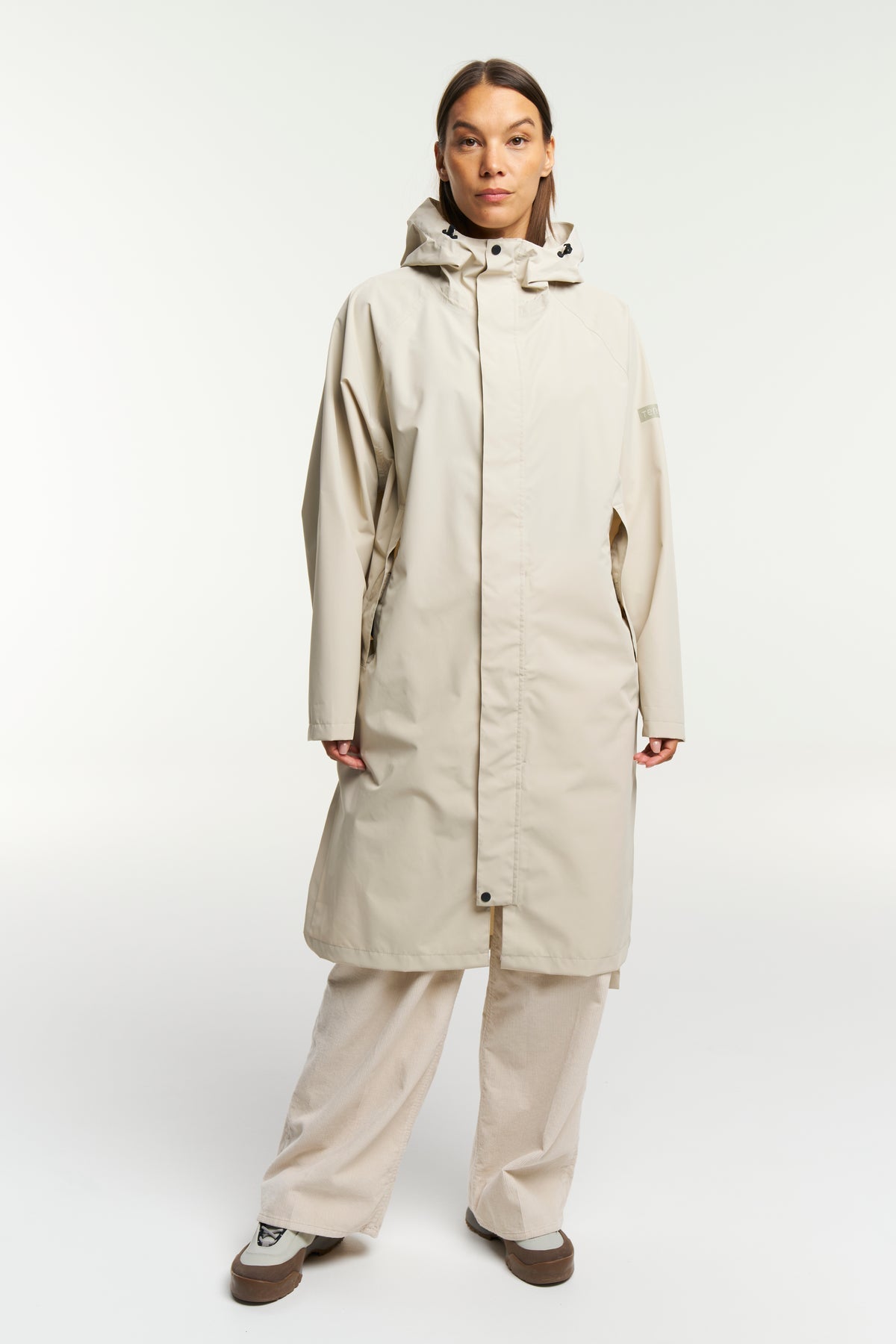 Tenson Drizzle Parka Unisex Hellbeige, Produktansicht