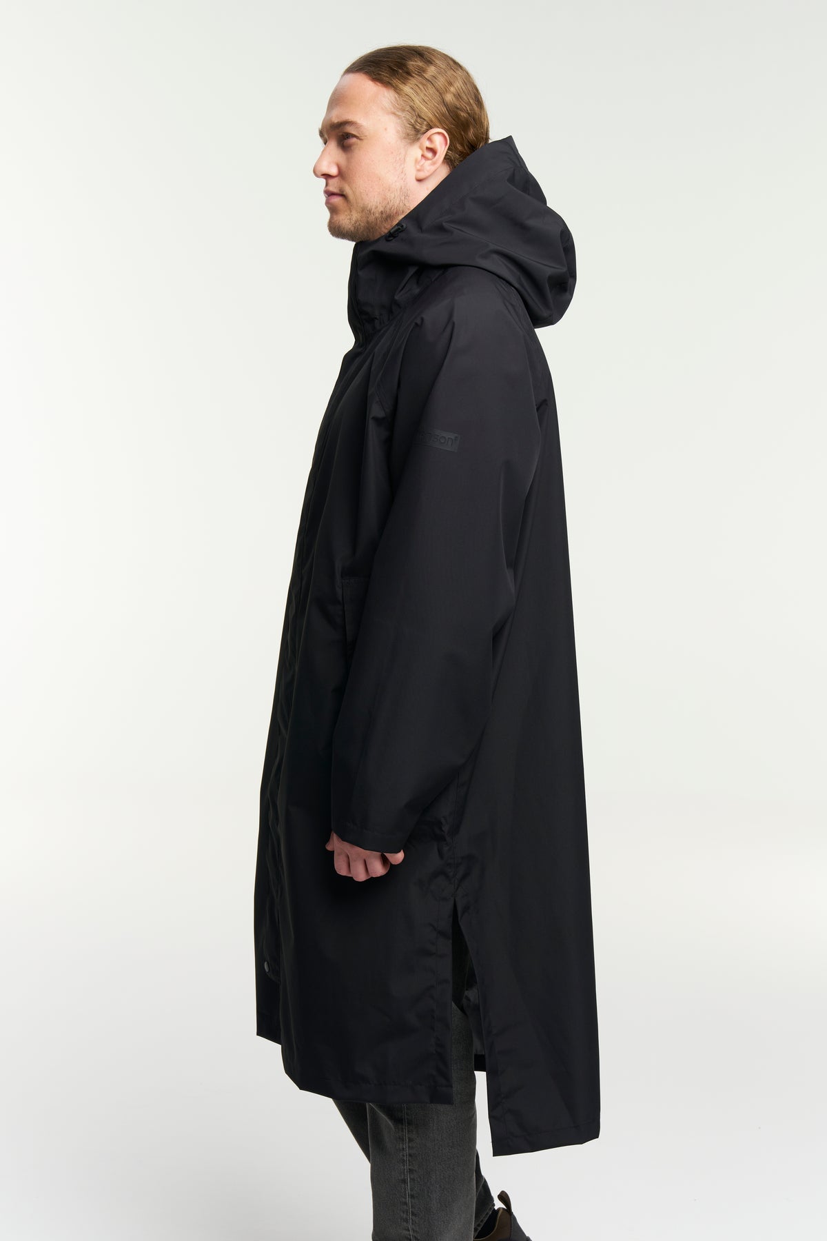 Tenson Drizzle Parka Unisex Schwarz, Produktansicht