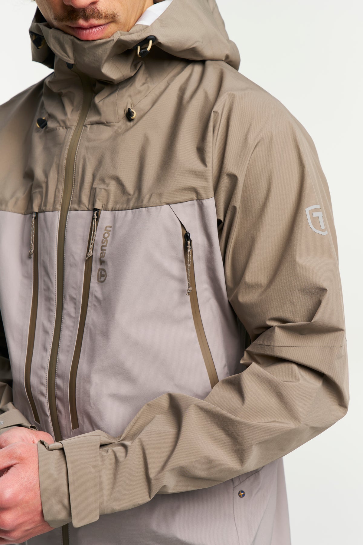 Tenson TXlite Scalloway Jacket Men Taupe, Produktansicht