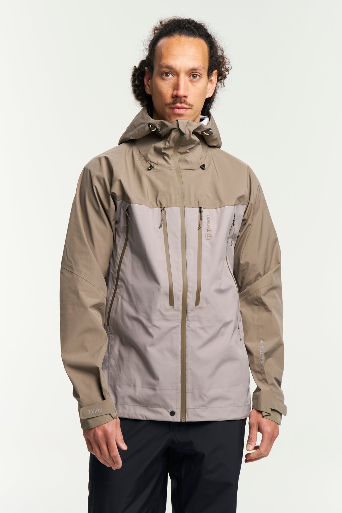 Tenson TXlite Scalloway Jacket Men Taupe, Vorderansicht