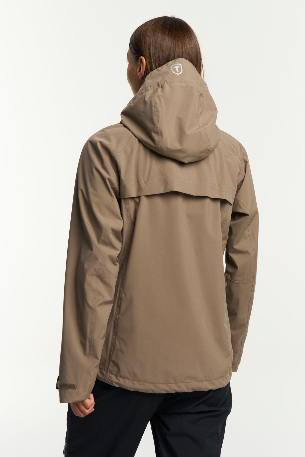 Tenson Biscaya Storm Rain Jacket Women Braun, Produktansicht